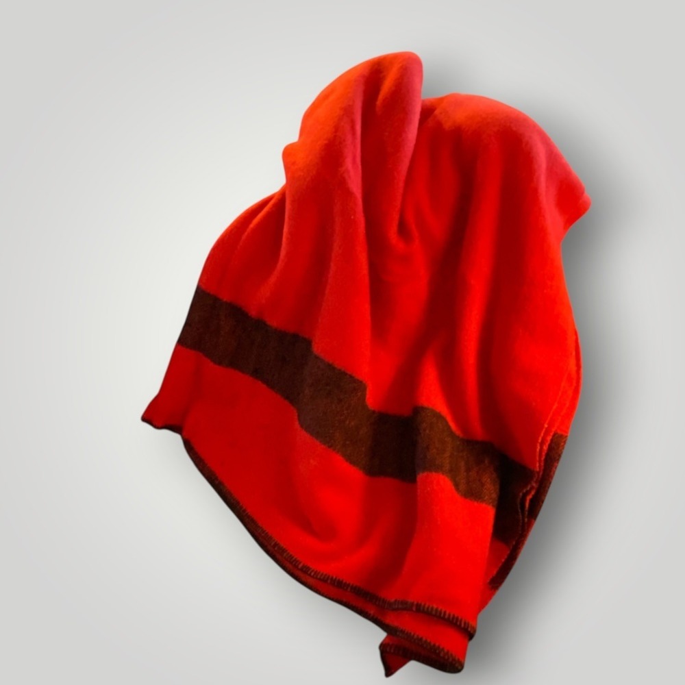 Warmbilt Lifetime Blanket Red Virgin Wool Camp Blanket Duluth MN 1940s-60s